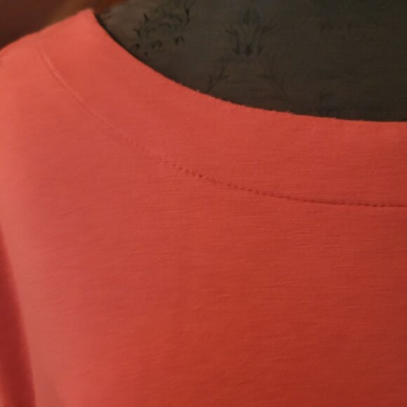 Chicos Womens Sleeveless Red Orange Dress Size XL 3 Relaxed Fit - Picture 2 of 4